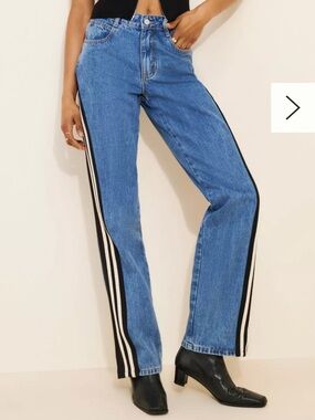 Dot and Lu Le Mans Wide Leg Jeans